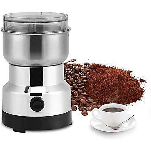Electric Coffee Grinder with Stainless Steel Blades for Coffee Beans Nuts Spices and Grain Mill 280W Power