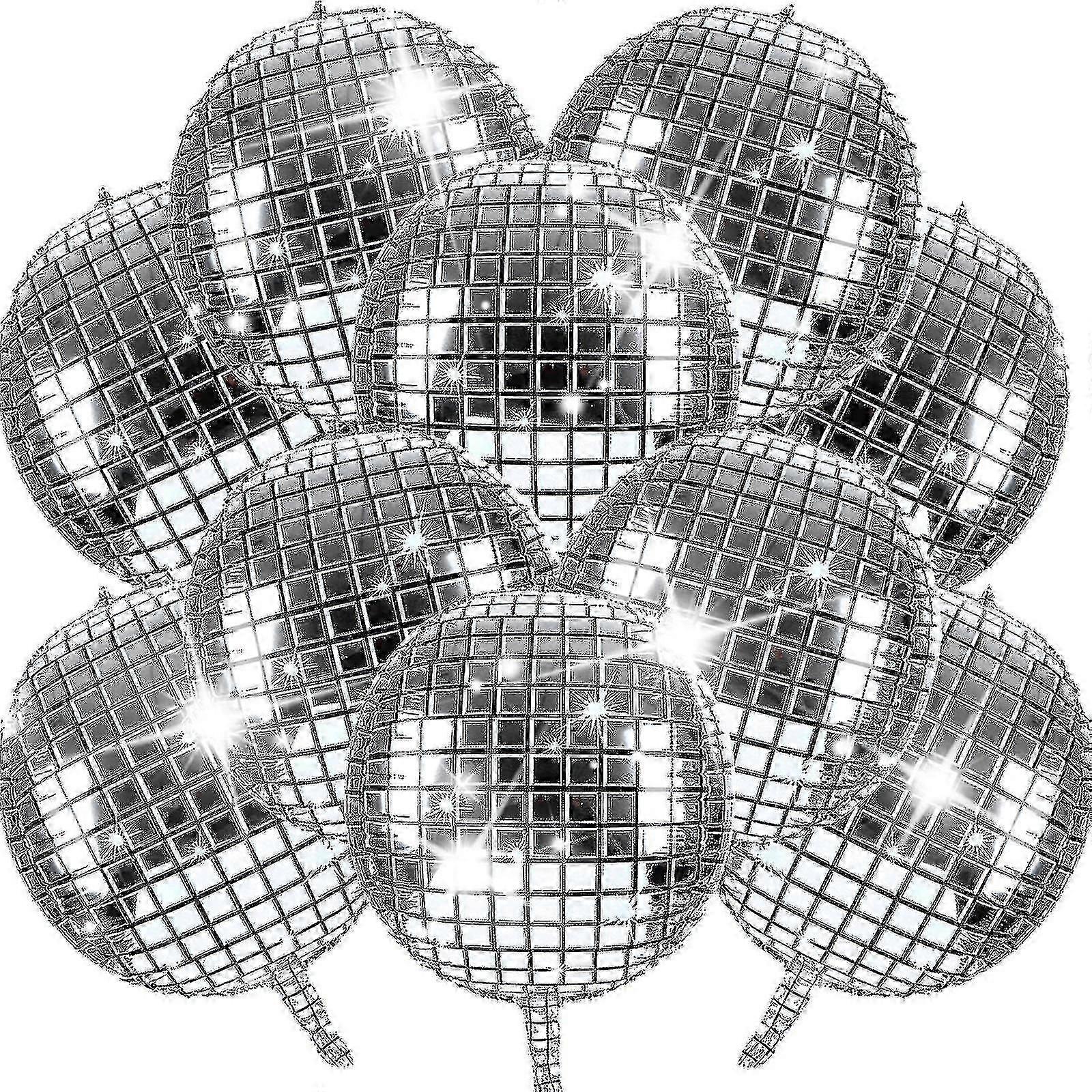 Christmas 10 Pack Disco Ball Balloons