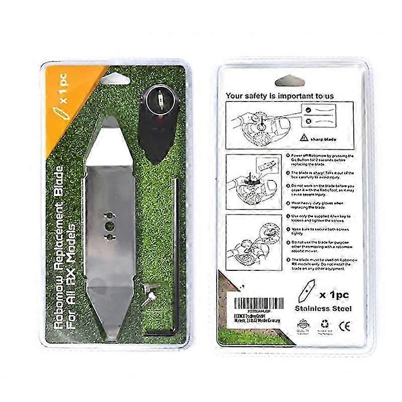 4Pcs/Set Replacement Stainless Steel Knife Blades & Hex Key for Robomow RX