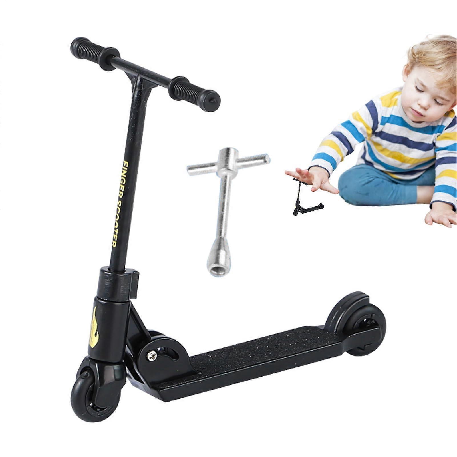 Roller Fingerboard Finger Rollerskating Scooter With Two Wheels, Foldable Skateboard Accessory For Finger Training