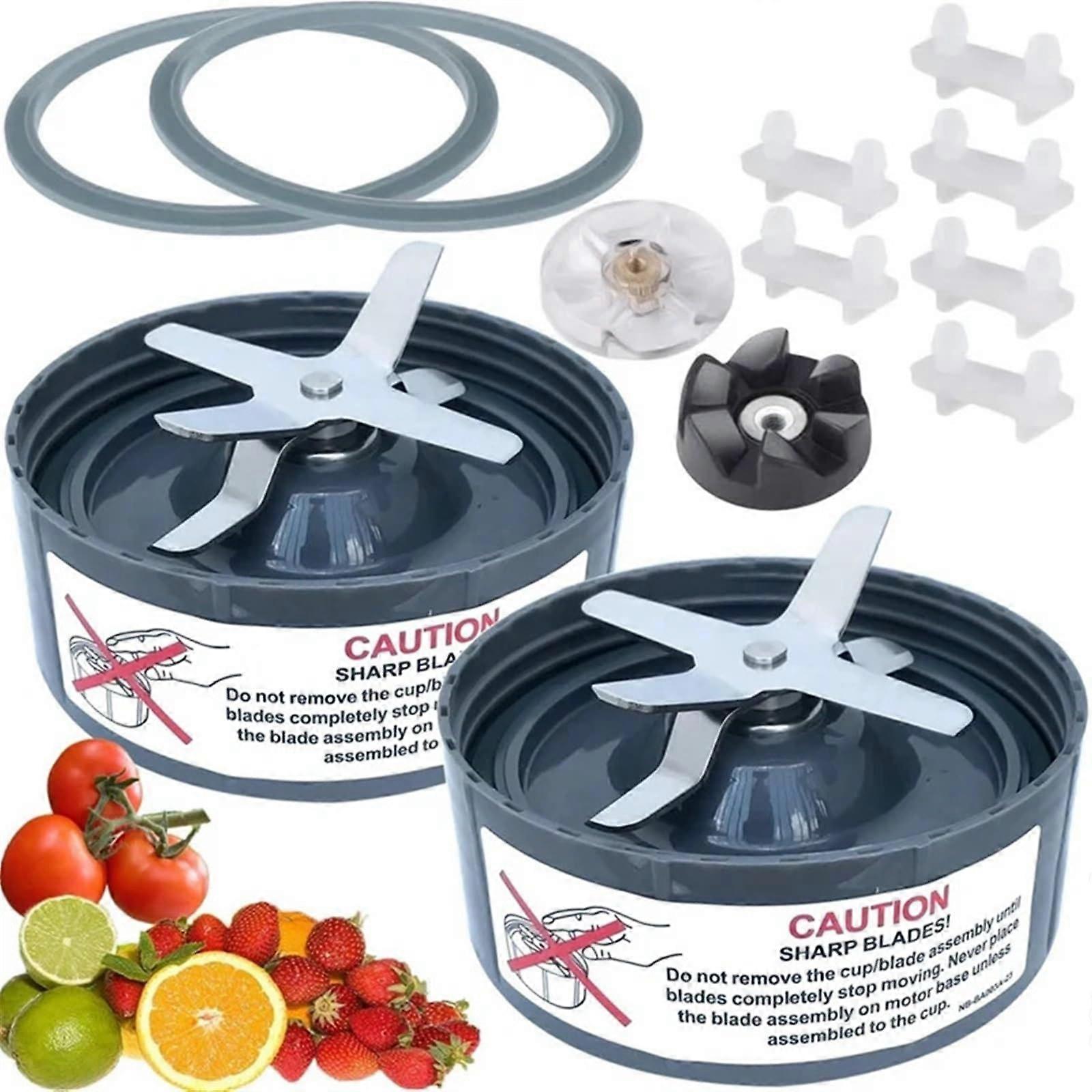 Replacement For 600W 900W Blender Blade Kit With Extractor Blade Gasket Shock Pad Gear Compatible With 600W 900W