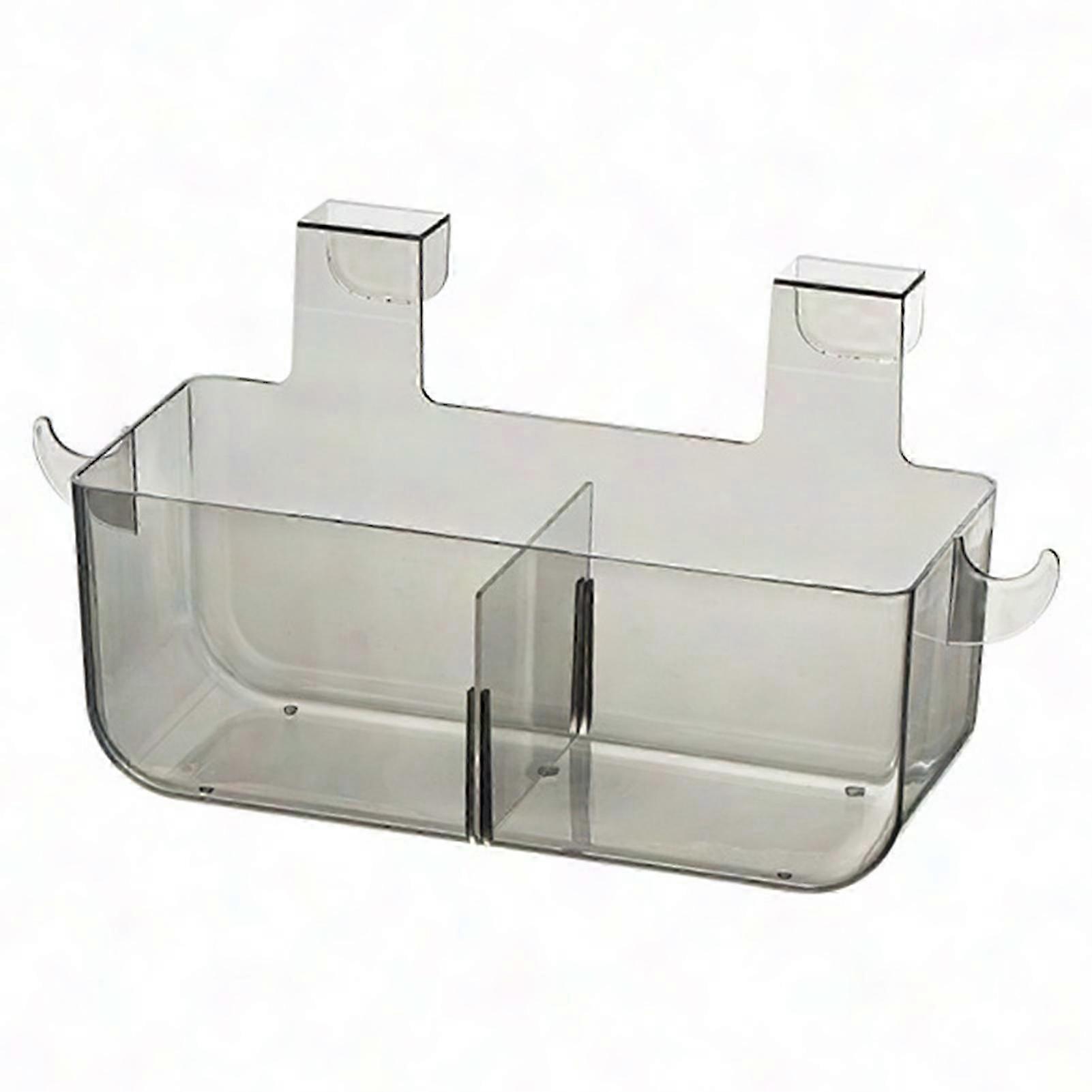 Jikaixiang Transparent Wall Mounted Kitchen Storage Basket with Hanging Buckle - Space Saving Organizer for Small Items