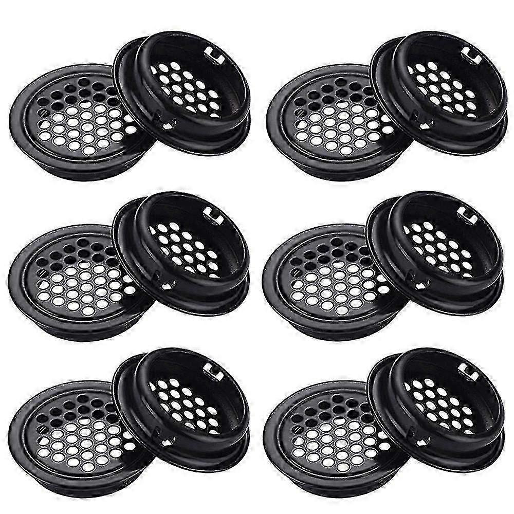 円形の換気グリルのキャビネットの通気孔のグリル35mm 30の部分の浴室のキャビネットのワードロブのための黒い