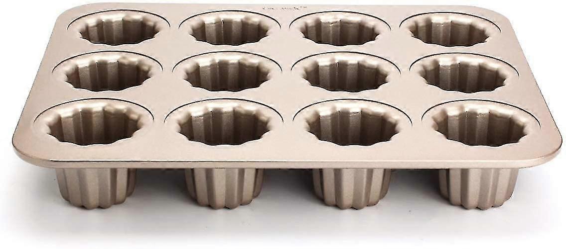 12 Consecutive Cups Bordeaux Corrule Non-Stick Cake Mold