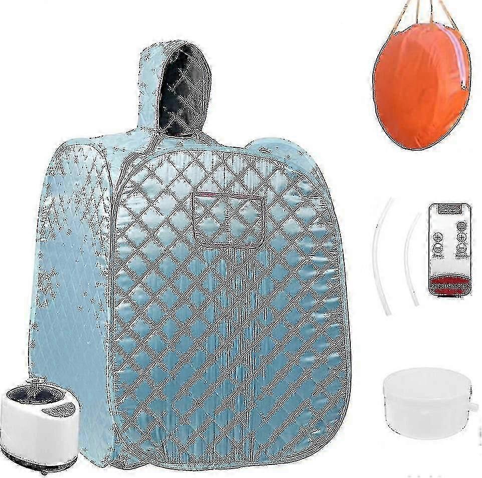 Portable Steam Home Sauna Foldable Steam Sauna Upgrade 2l Steamer With Steam Hose Herbs Kit Remote