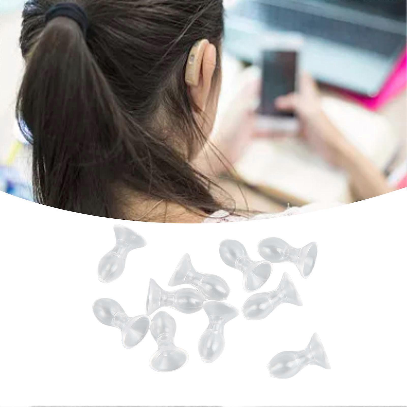 10pcs Hearing Amplifier Dome Silicone Ear Tip Earplug Replacement Accessory for BTE Hearing Amplifier S 