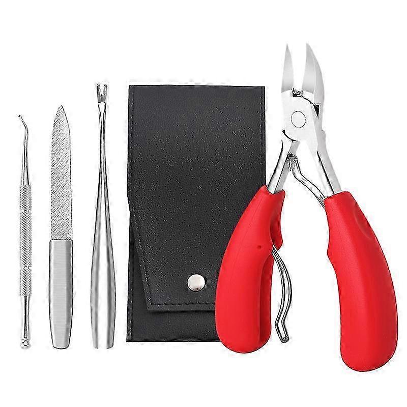 Red special black nail clippers 4-piece set.
