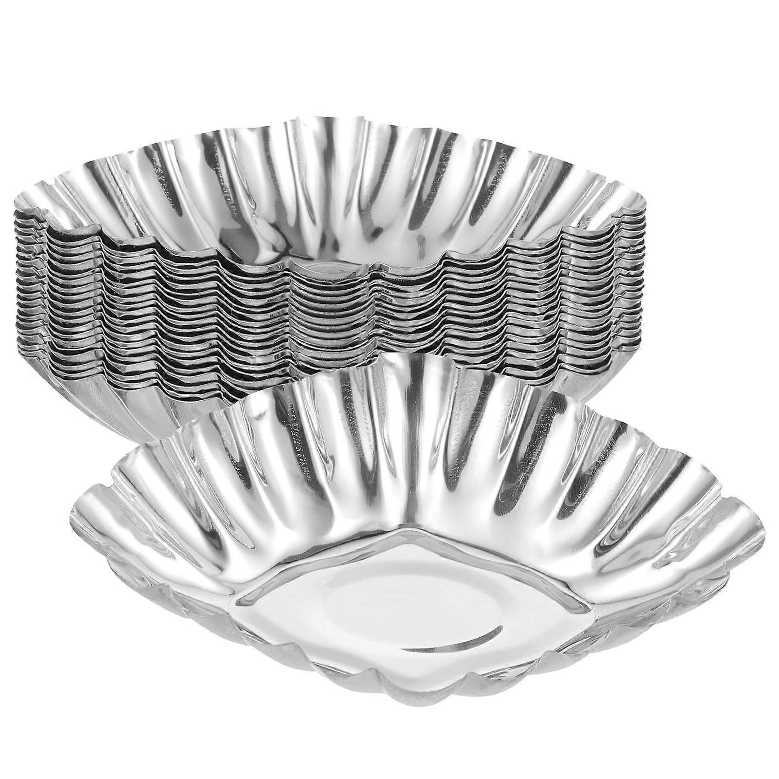 Egg Tart Tins Non-Deformable Muffin Cups Suitable for Restaurant Use 20Pcs