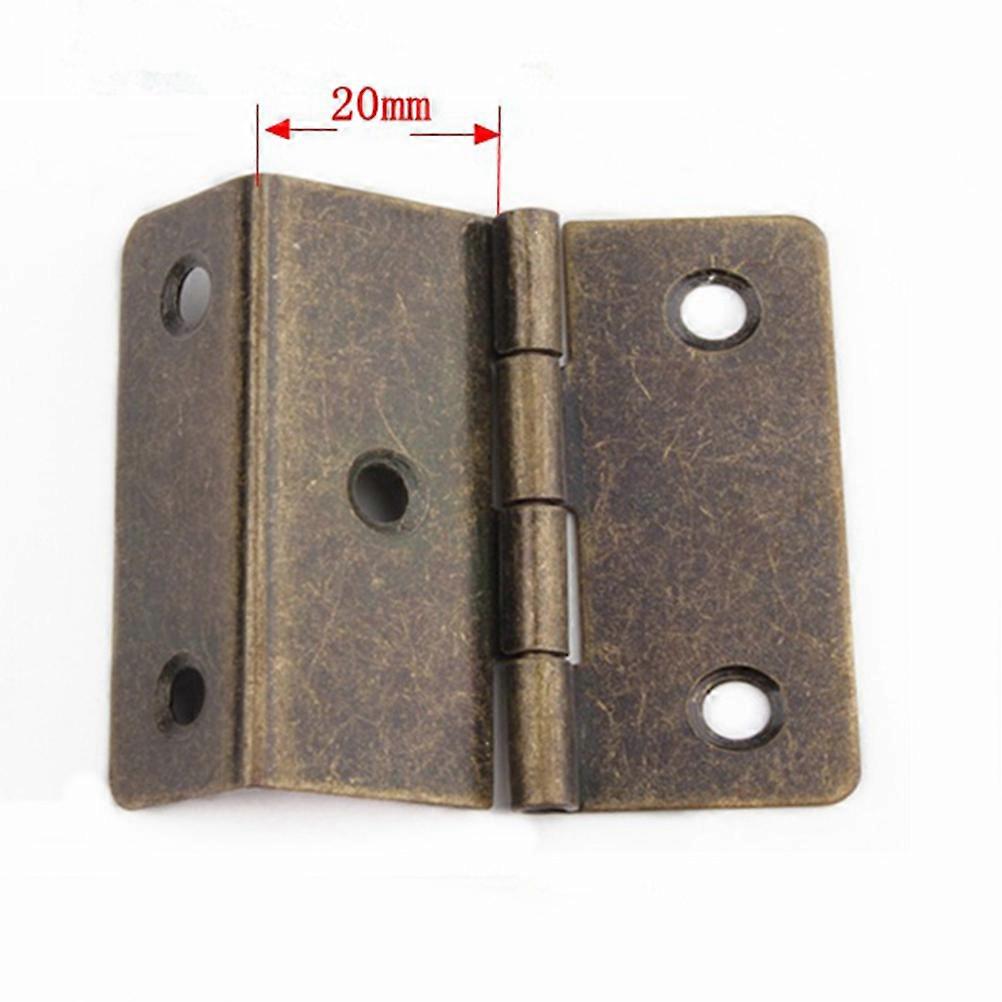 Door Hinges For Doors Cabinet Hinge Accessories Furniture Tool No Screw Stabler Fixation 5 x 2.1 x 2.1cm Triple Folding 20Set