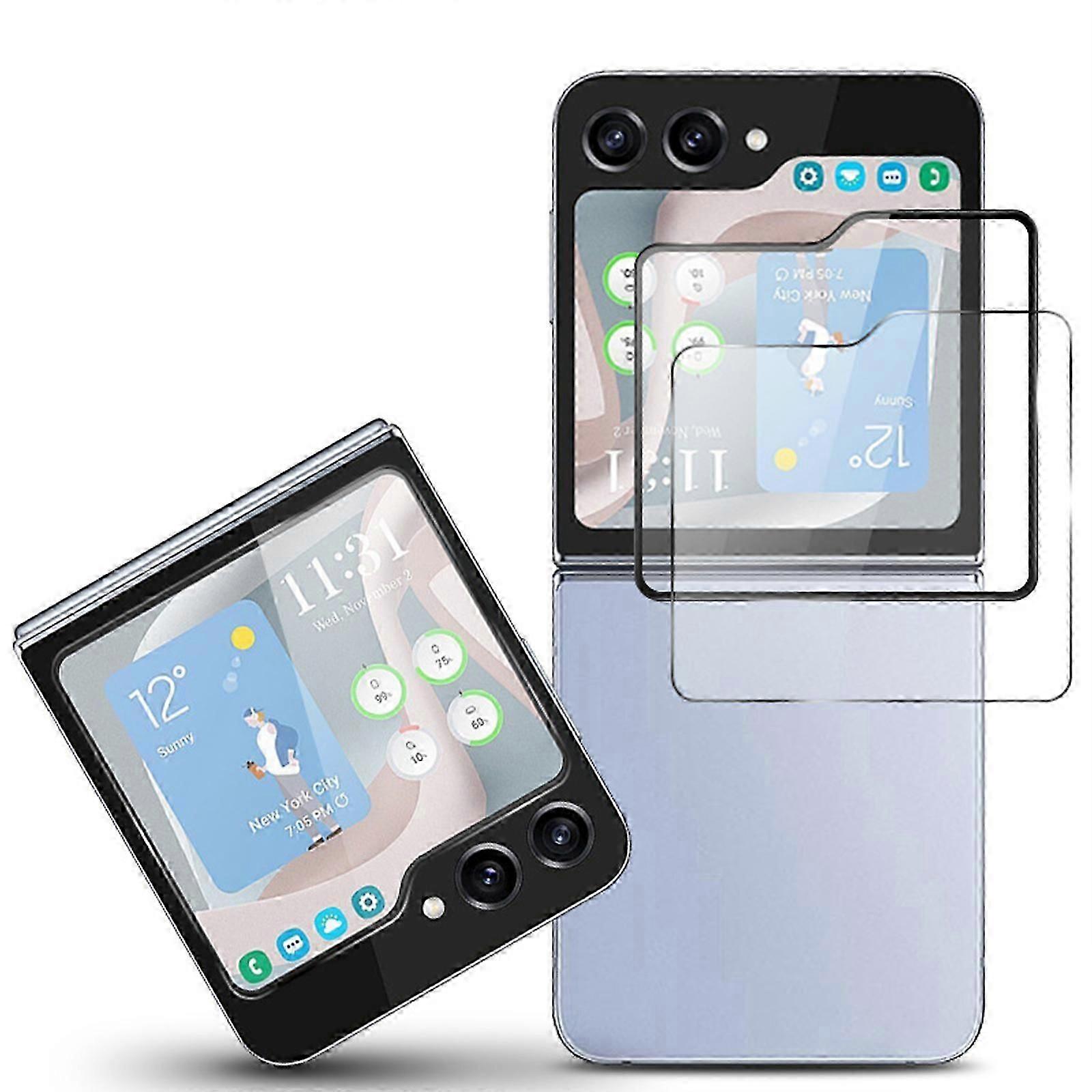Z Flip 5 5G 2023 Screen Protector (Not Glass), 2pcs Premium Quality Edge to Edge HD Anti-Scratch Bubble-Free