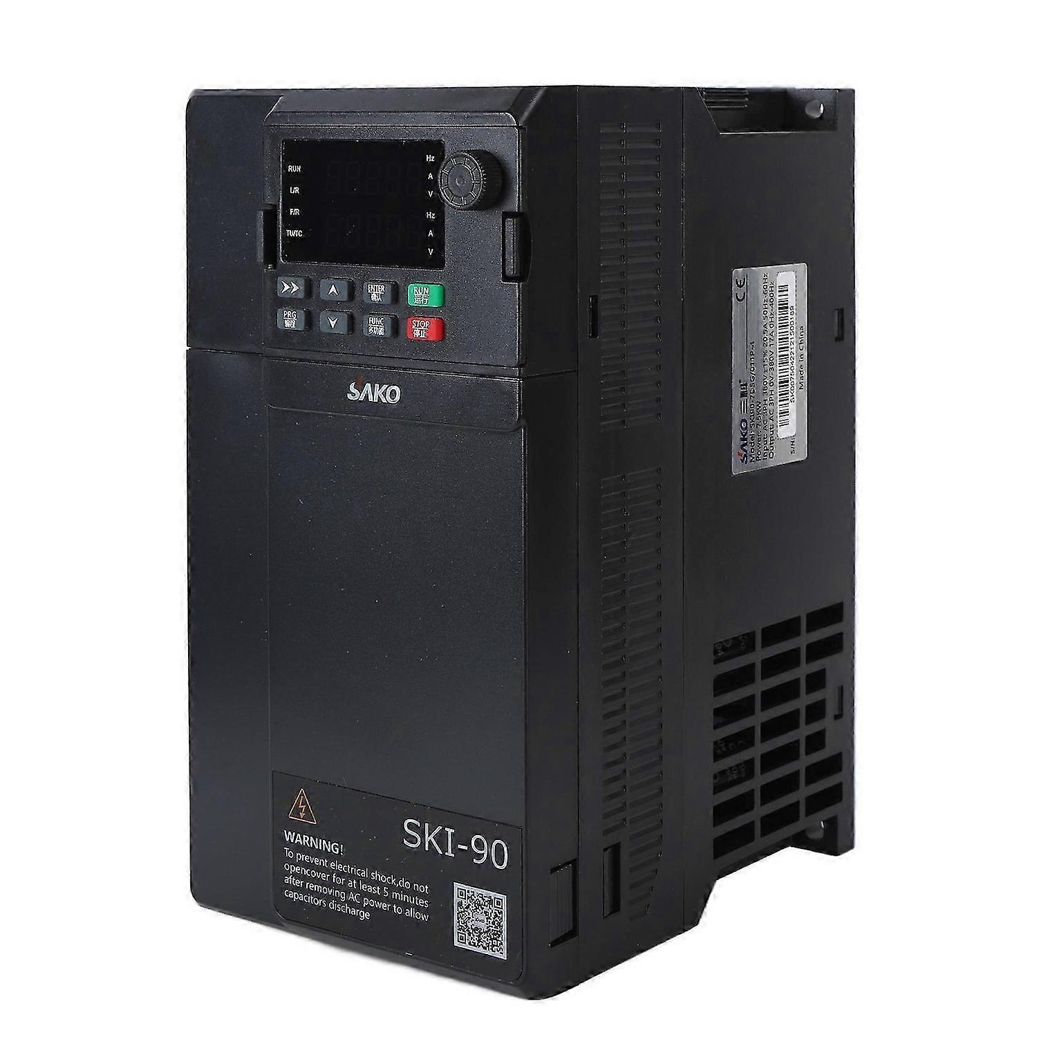 Variable Frequency Drive 7.5KW Vector Inverter Motor Speed Converter 3PH AC380V Input AC0380V Output