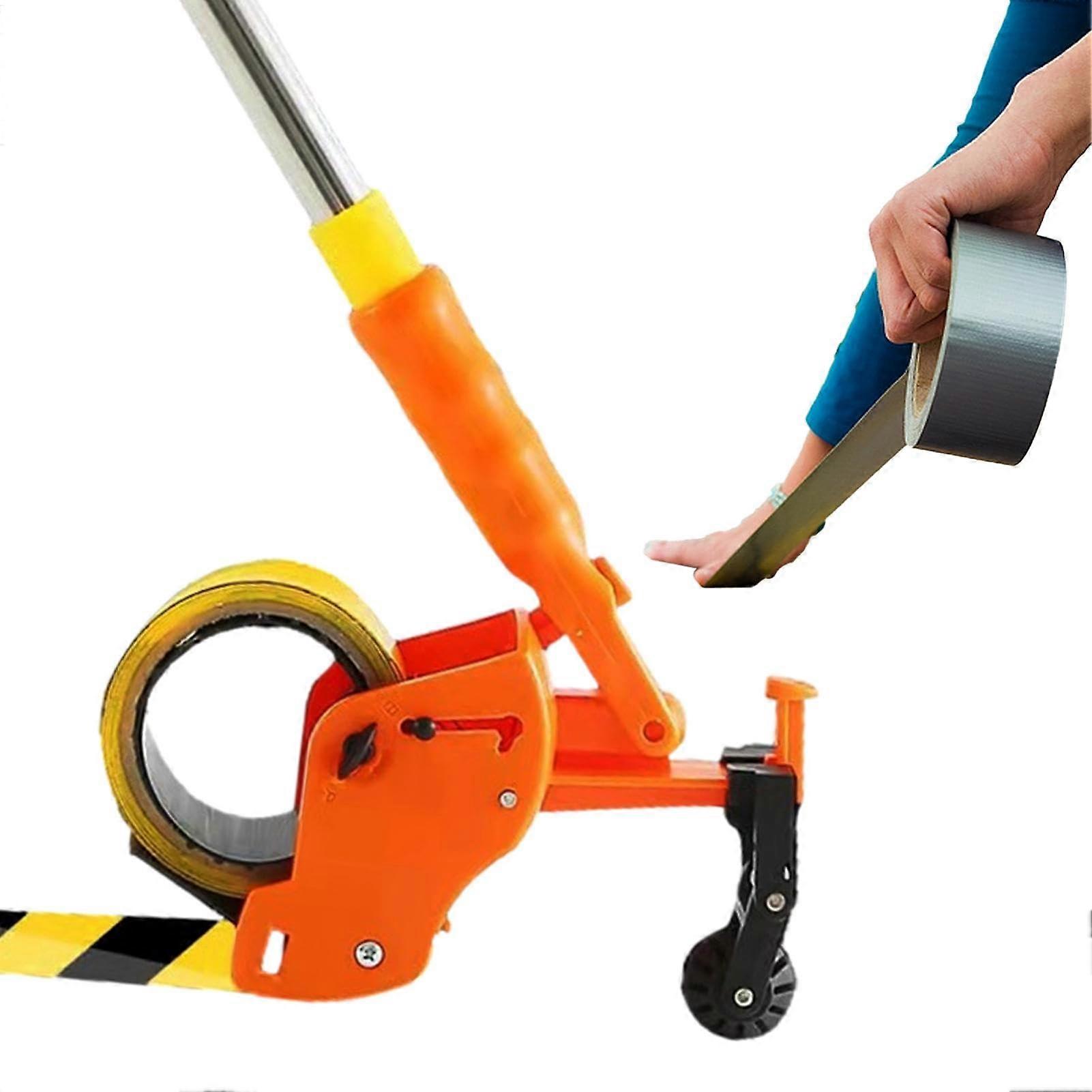Painter's Tape Dispenser Precision Floor Tape Marking Machine, Manual Pressing Masking Tape Applicator, Decoration and Installation Tape Applicator