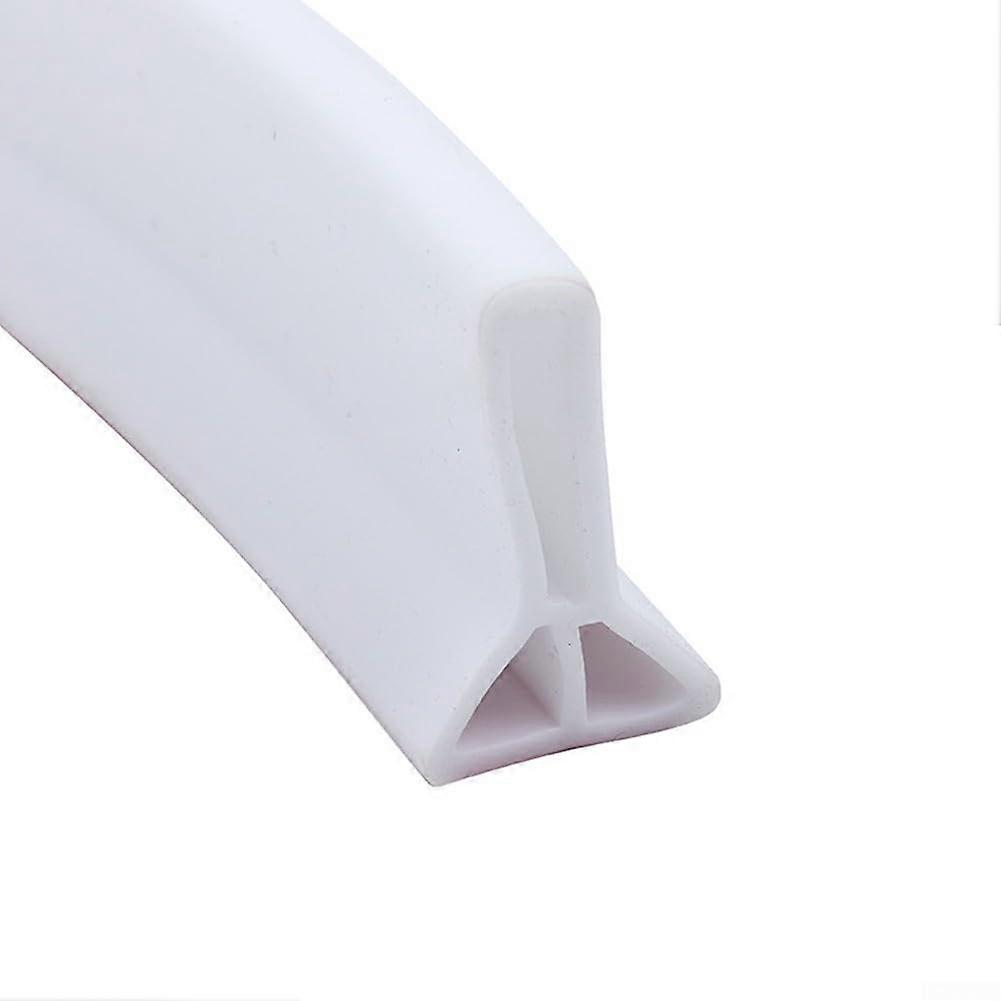 Silicone Water Barrier for Bathroom, Effective Solution for Water Leak Control (5cm, White, 50cm)