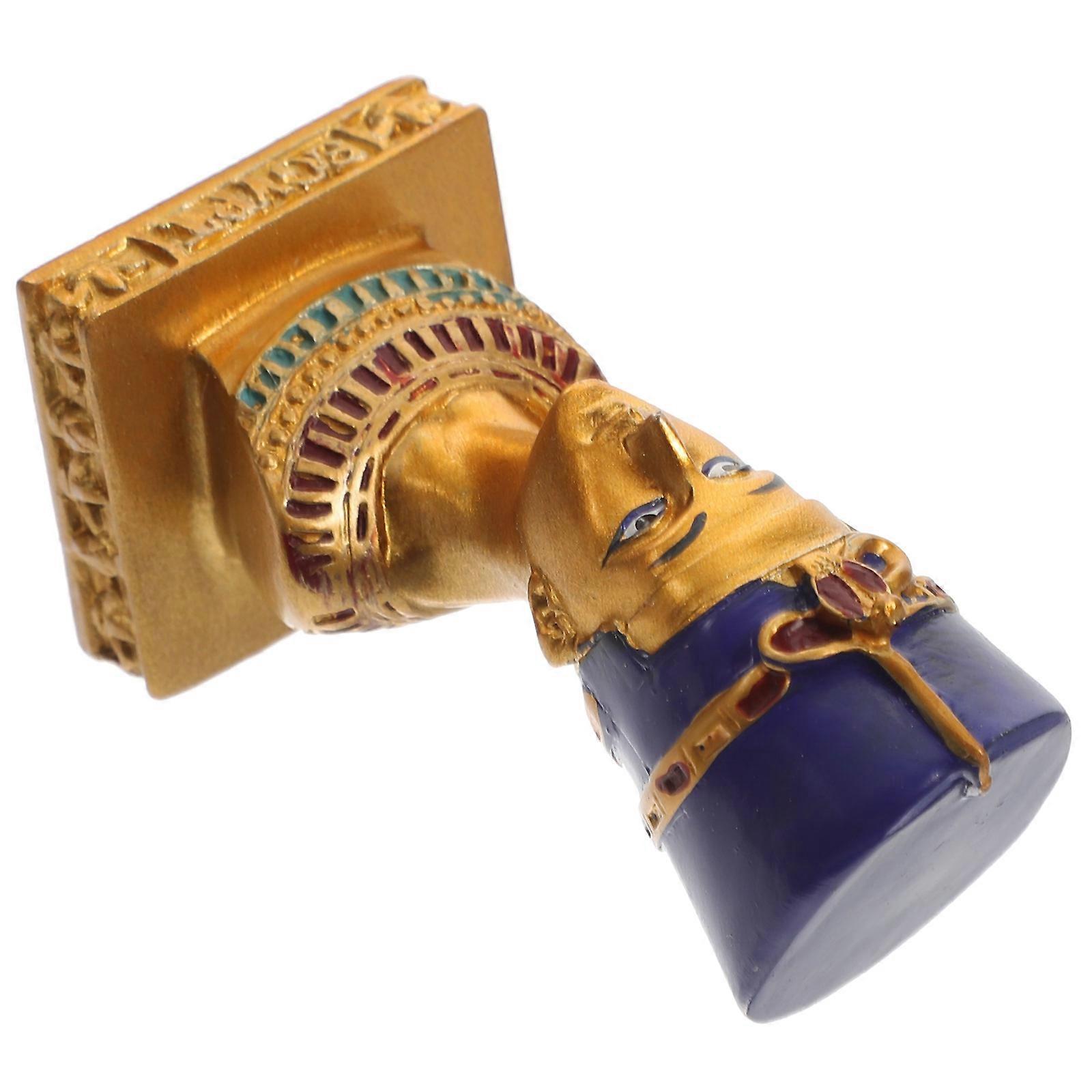 Resin Craft Decor Yan Nefertiti Ancient Egypt Style Positive Energy Generator Blessing Symbol Assorted Color 9.80X4.00X4.00CM 1Pcs