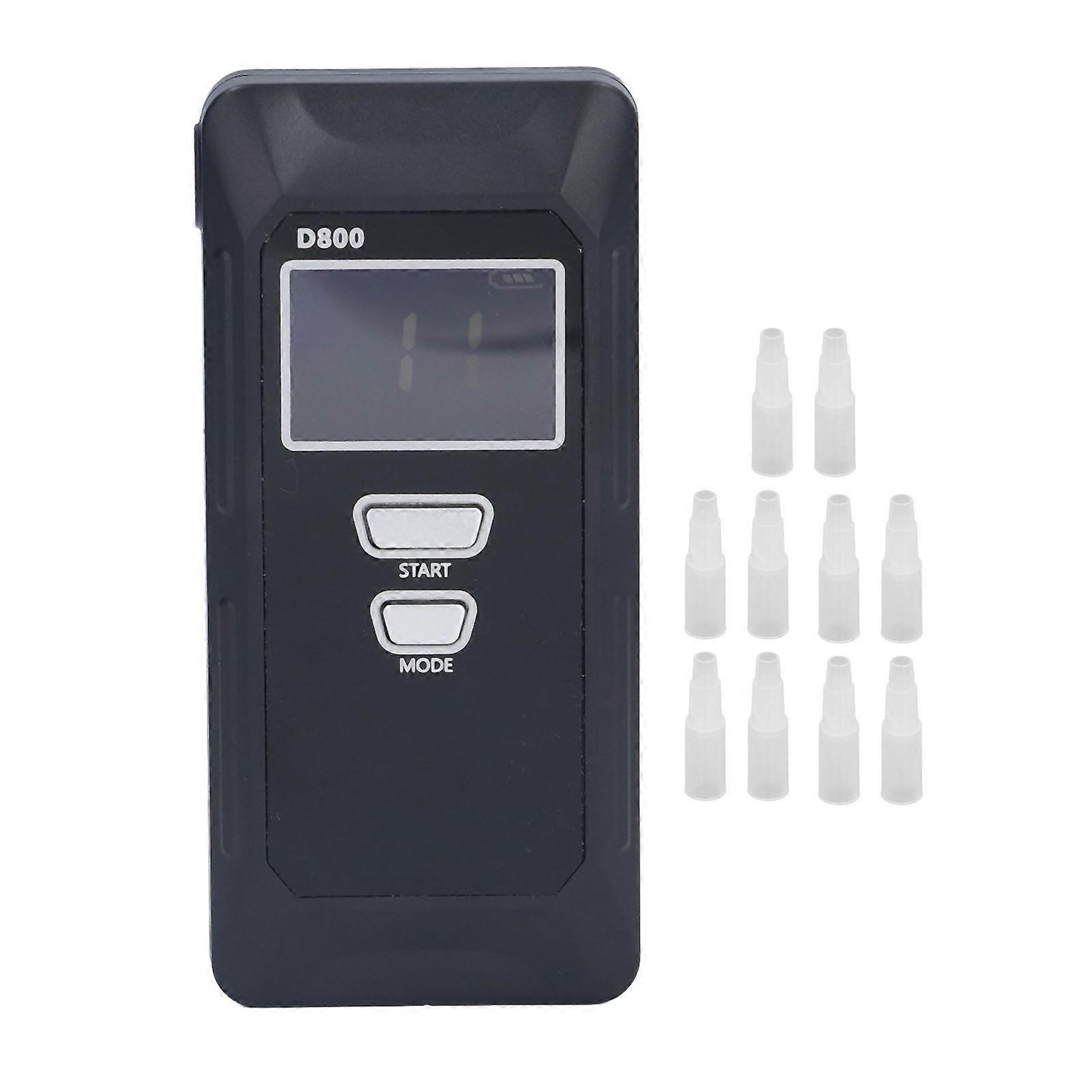 Portable Breathalyzer High Accuracy Sound Alarm LCD Display Breath Alcohol Tester with MCU Control for Professional Use