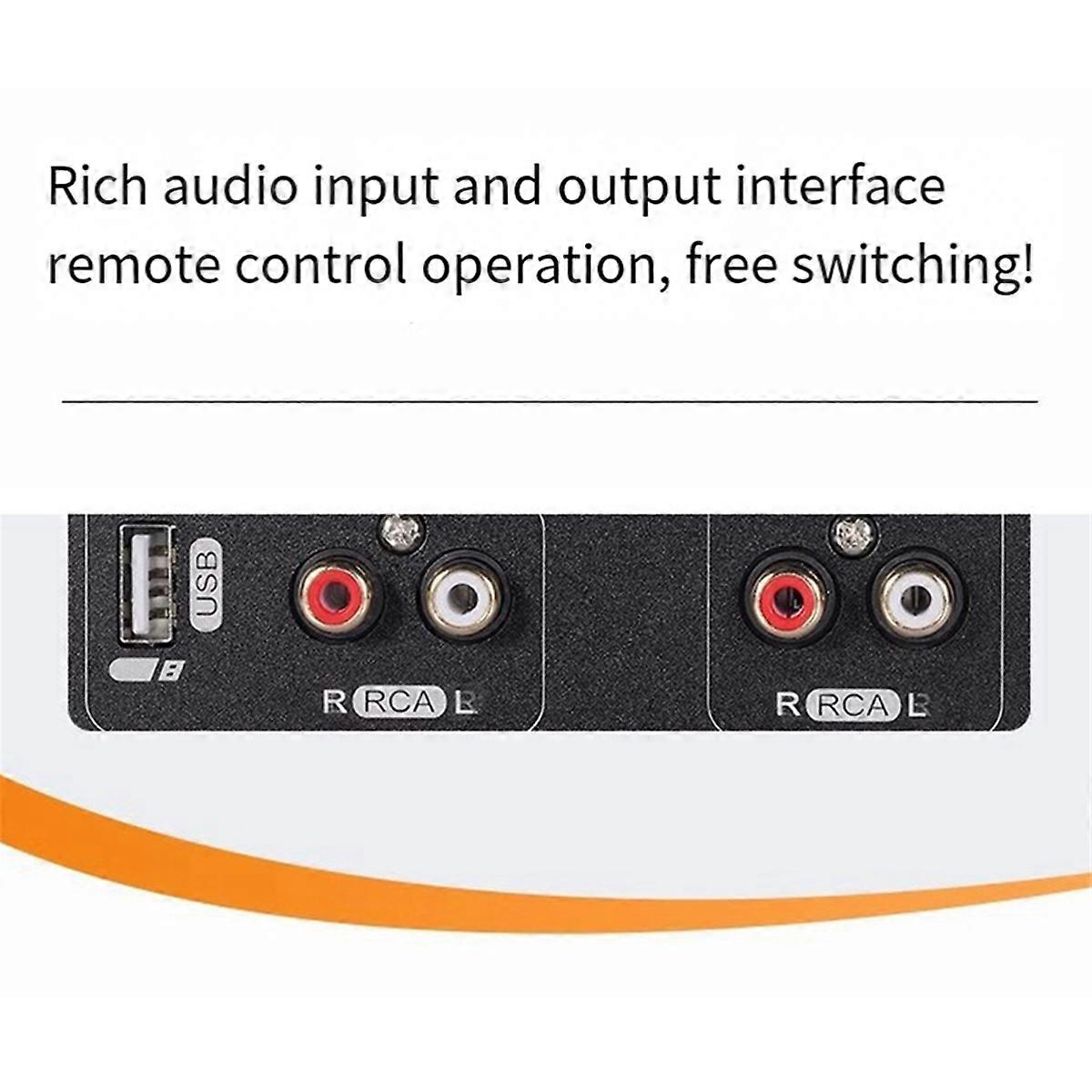 Audiophile Tube 4 Input 2 Output Headphone Amplifier with US Plug, A