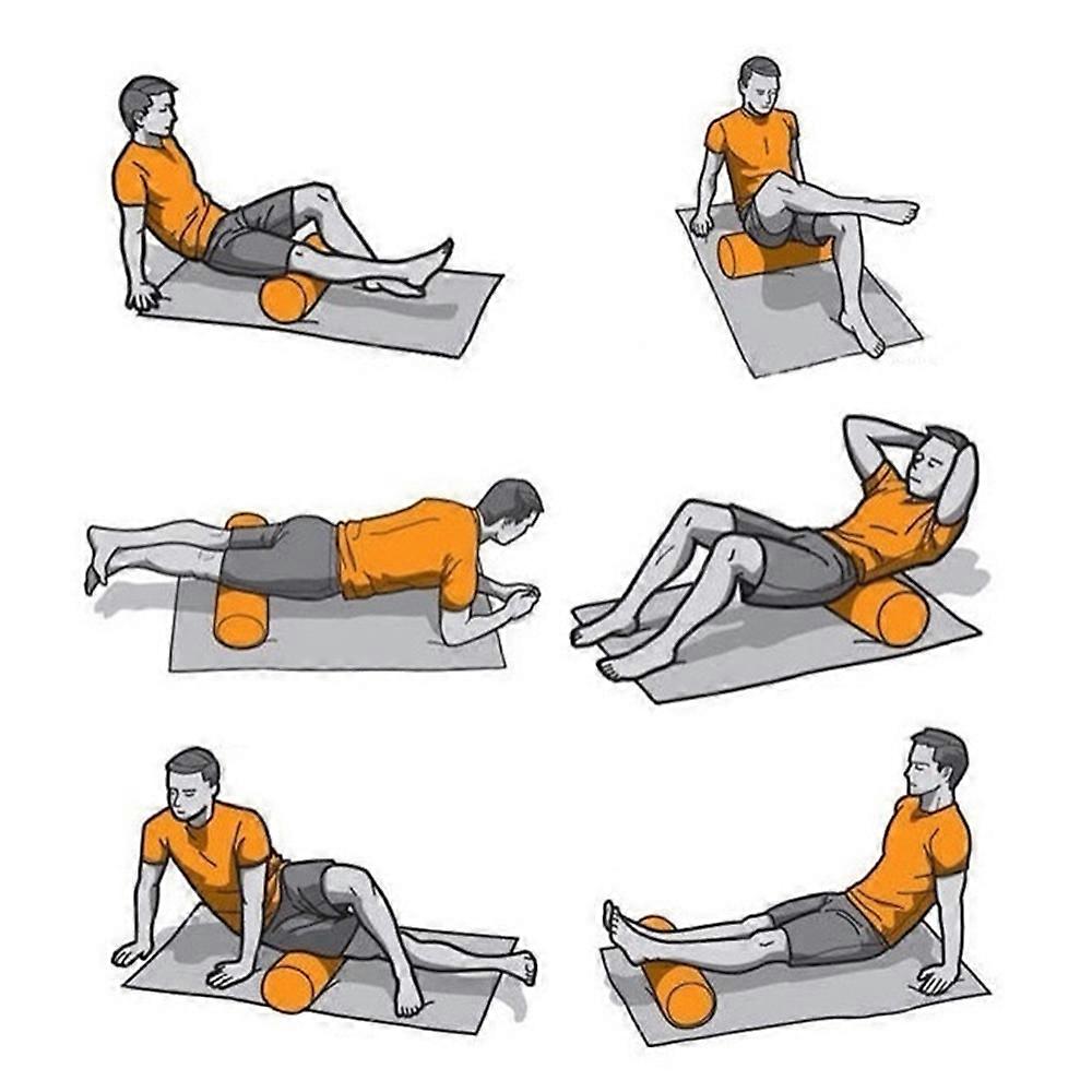 Foam High-density EVA Muscle Roller Self Massage Tool for Gym Pilates Yoga Fitness 30cm / 45cm / 60cm