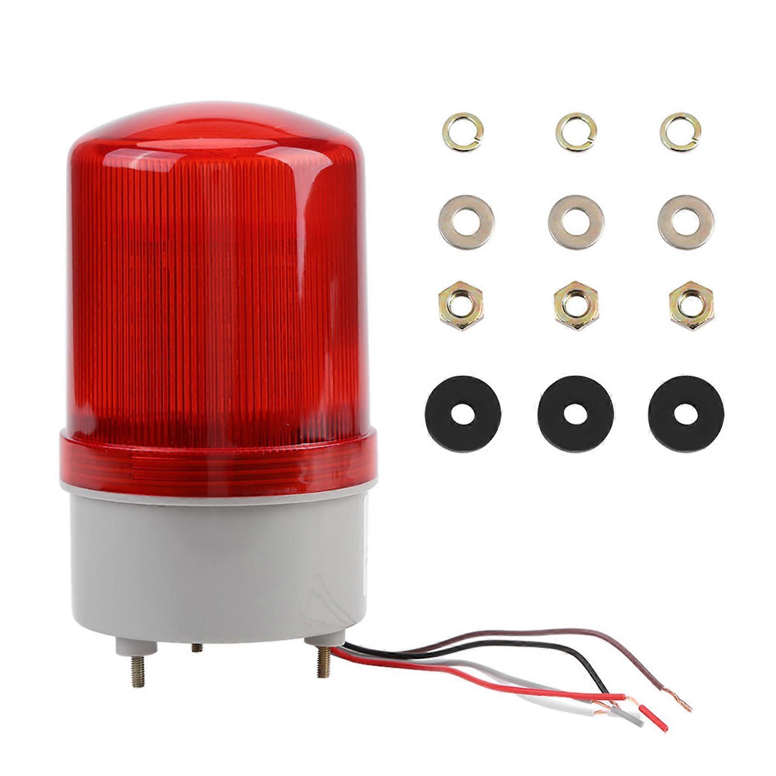1pc Red LED Emergency Warning Lighting Bulb Rotating Beacon Lamp AC220V