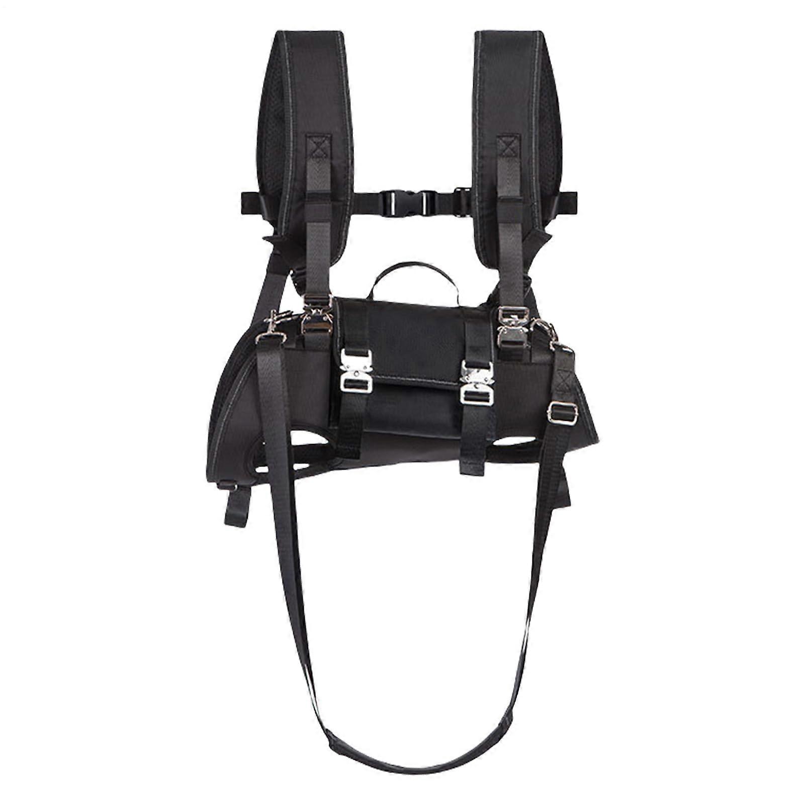 Dog Carrier Harness, Horizontal FullBody Dog Backpack, Puppy Walking Aid, Black