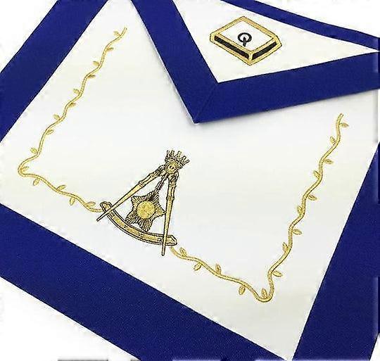 Masonic Lodge 14th Degree Machine Embroidered Lam.bskin Apron
