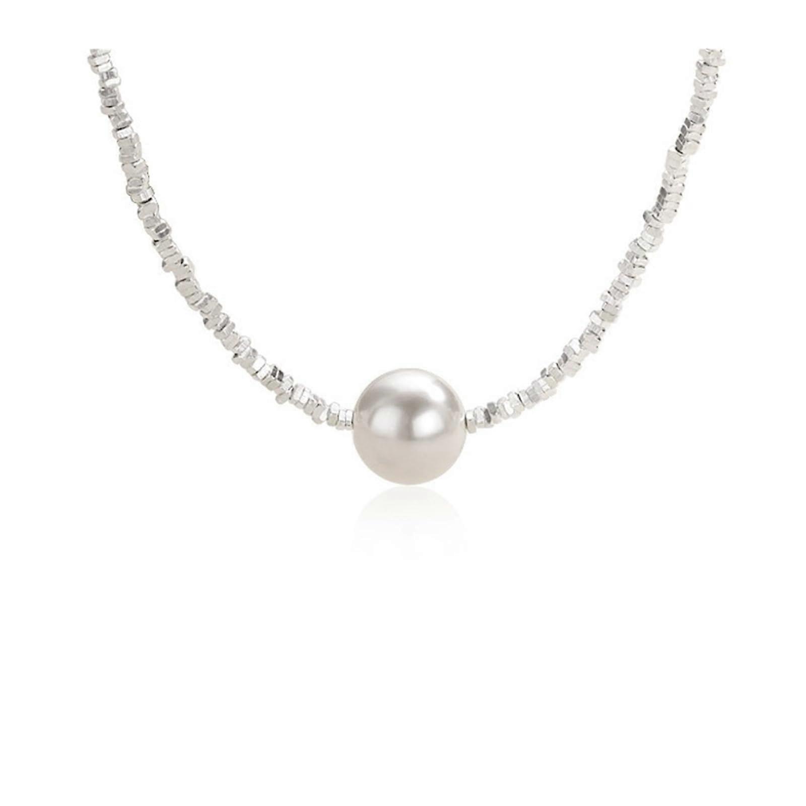 Simple Broken Silver Chain 10 mm