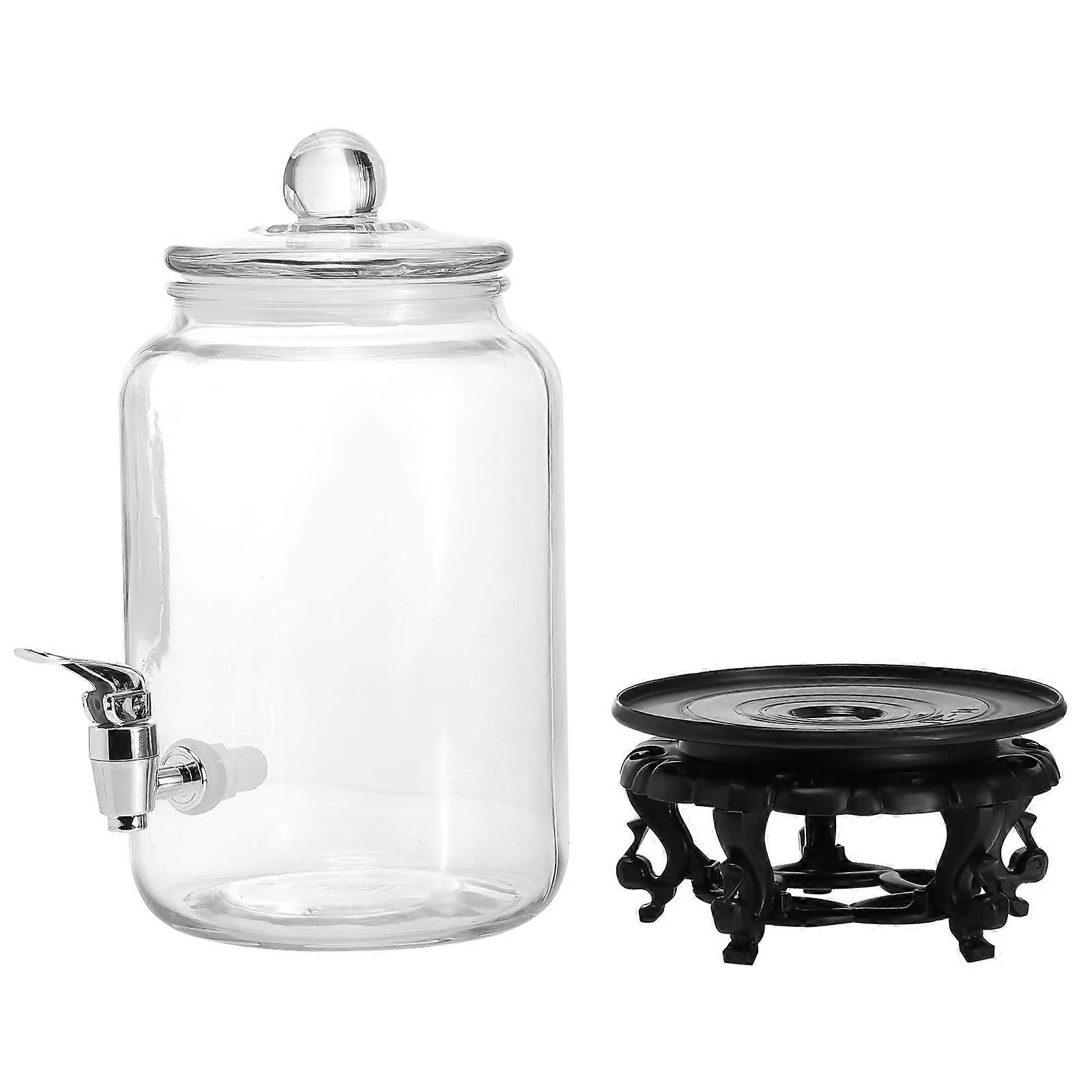 1 Set Glass Jar Household Sparkling Sealed Can Drink