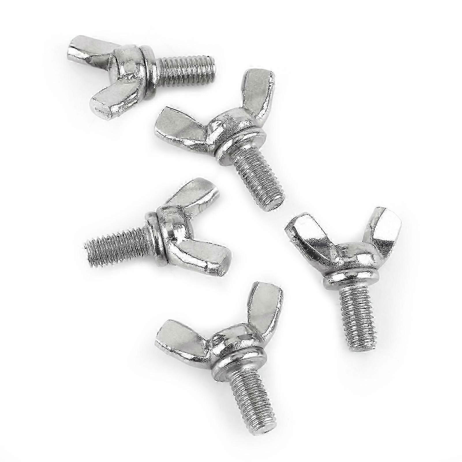 5 stk M6 vingebolte vingeskrue vingebolte i rustfrit stål skruetommelfinger håndskruer [m6 * 12mm]