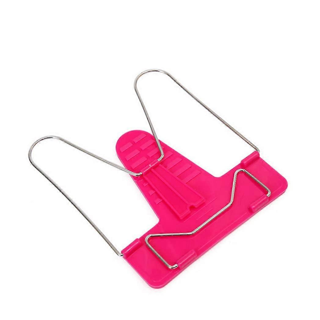 1 Piece Adjustable Angle Reading Book Stand Foldable Portable Book Holder with Plastic Base Desk Office Supply Red Bookends for Home