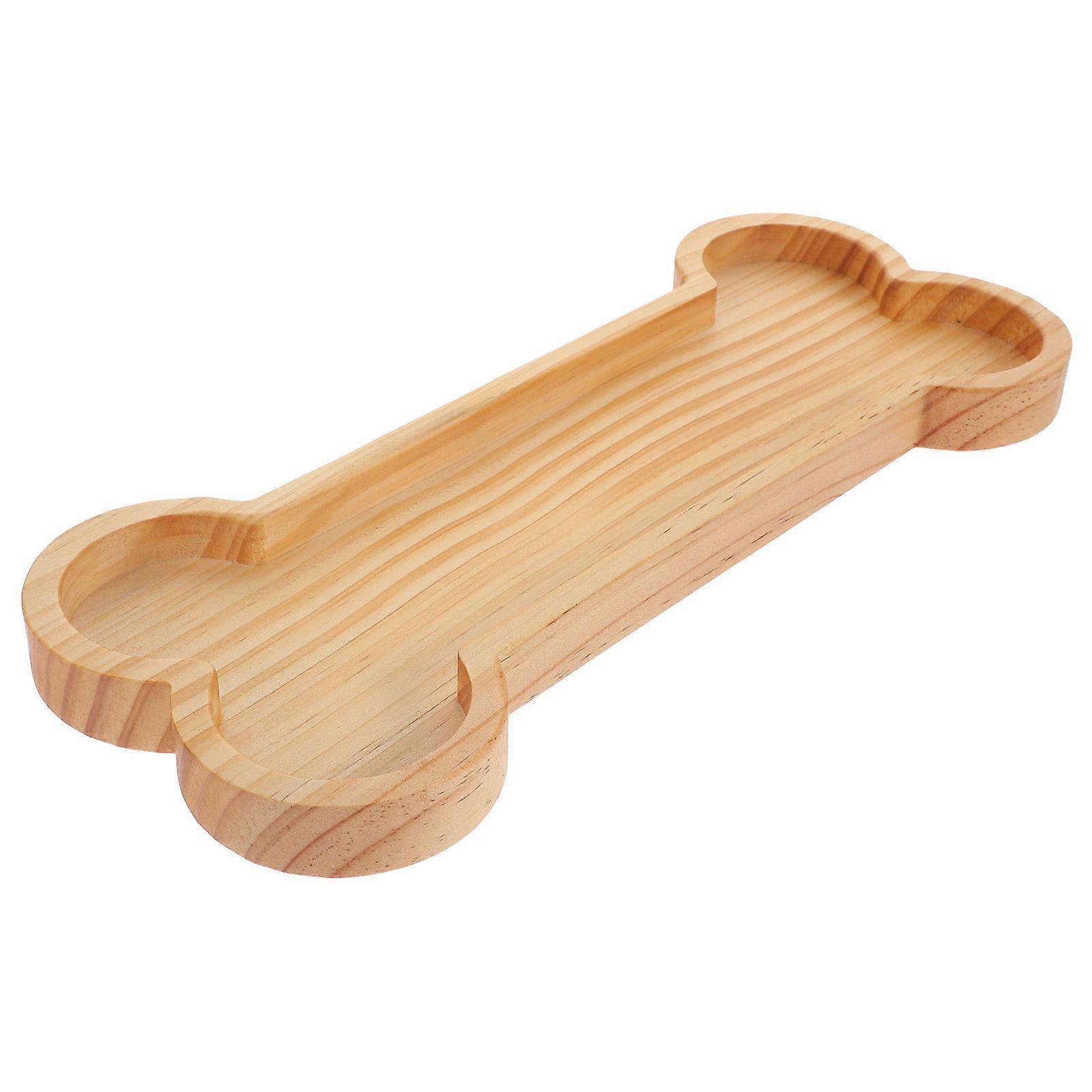 Wooden Snack Tray for Decor Beige Color Smooth Surface Ideal for Storing Snacks and Keys 7.5 x 5.5 Inches