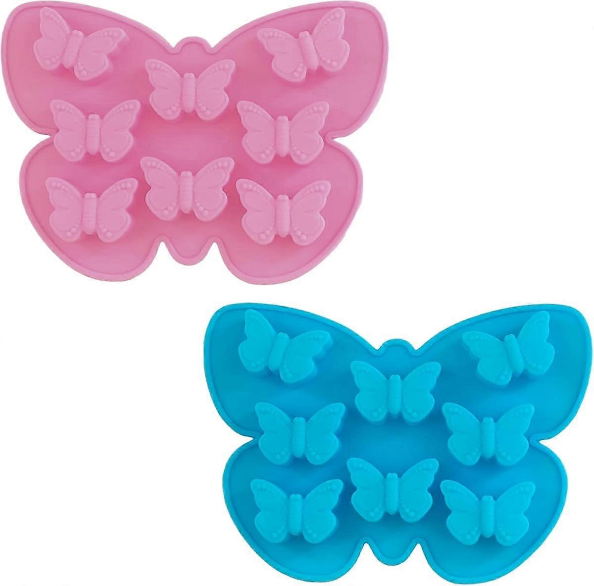 Butterfly Ice Cube Tray Medium 2 pcs Craft Ice Cube Molds Butterfly