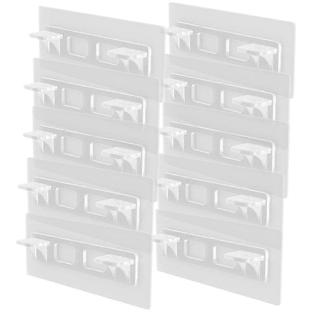 Transparent Shelf Support Pegs Adhesive Brackets for Durable Home Cabinet Bookshelf Wardrobe Closet Shelving with Strong Load Capacity