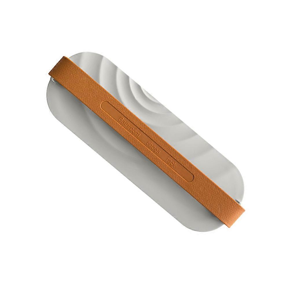 Wall Mounted Shoes Rack for Home Use ABS PVC Material Grey Color Save Space 8.5 Inches