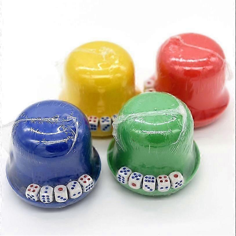 Dice Cup Set Includes Five Standard Dice for Games
