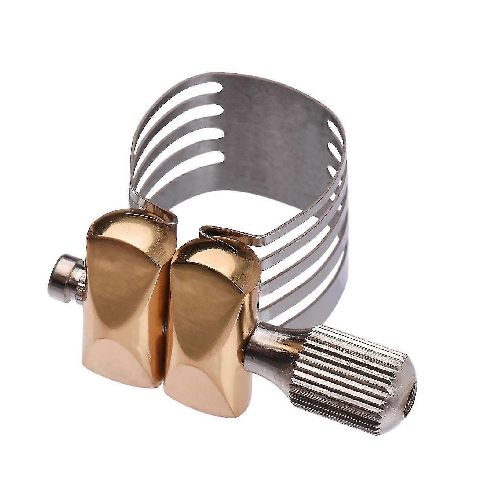 Single Screw Adjustment Saxophone Ligature Compact Durable Sax Ligature Fit For Soprano Saxophone