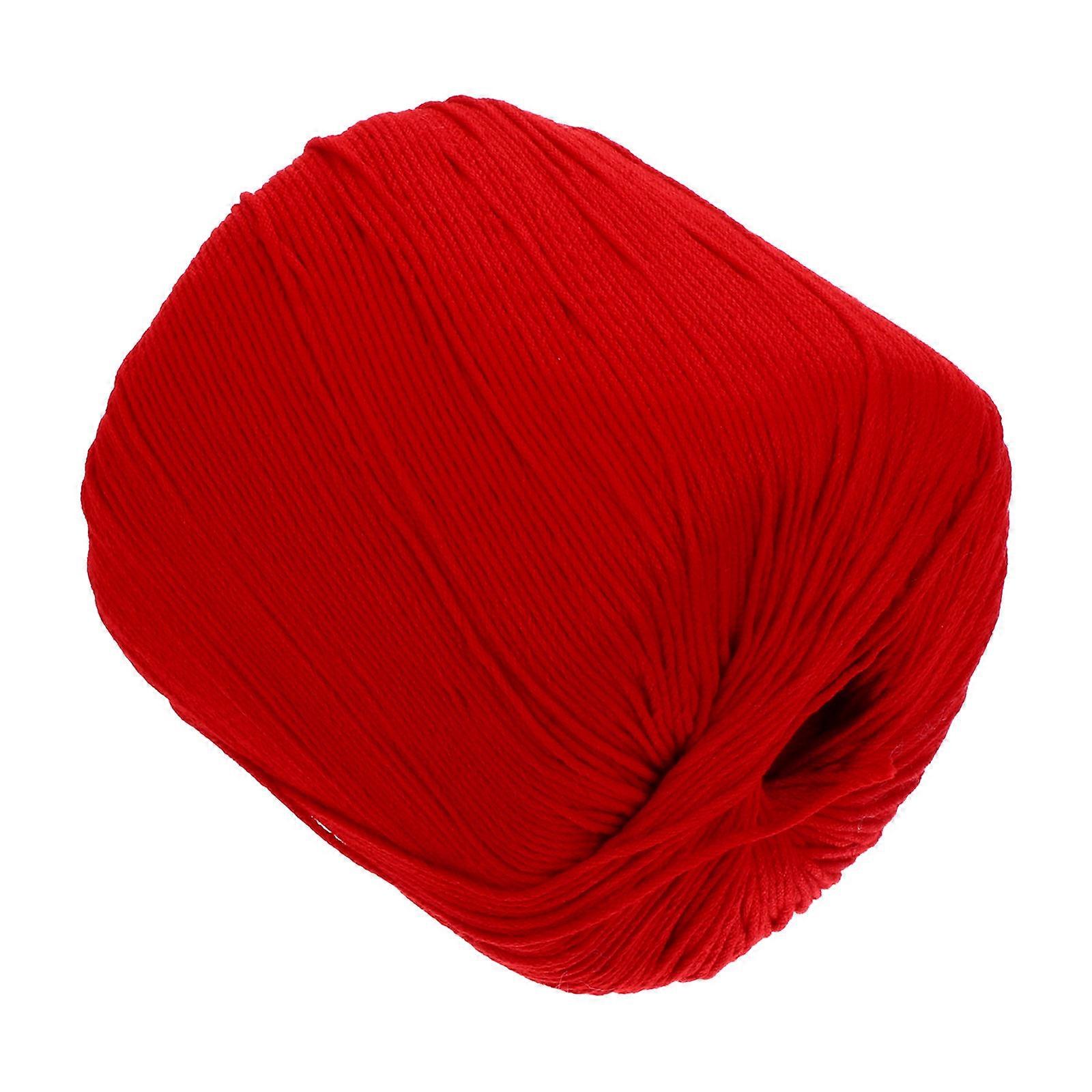 DIY Craft Rope 1 Roll Red Cotton String Perfect For Handicraft Making Non-Fading Fun Providing