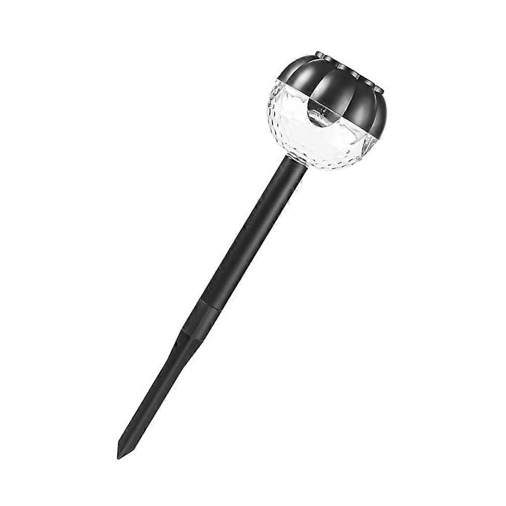 Solar Garden Stake Light Black Plastic Decorative Solar Light for Home Use with Flicker Flame