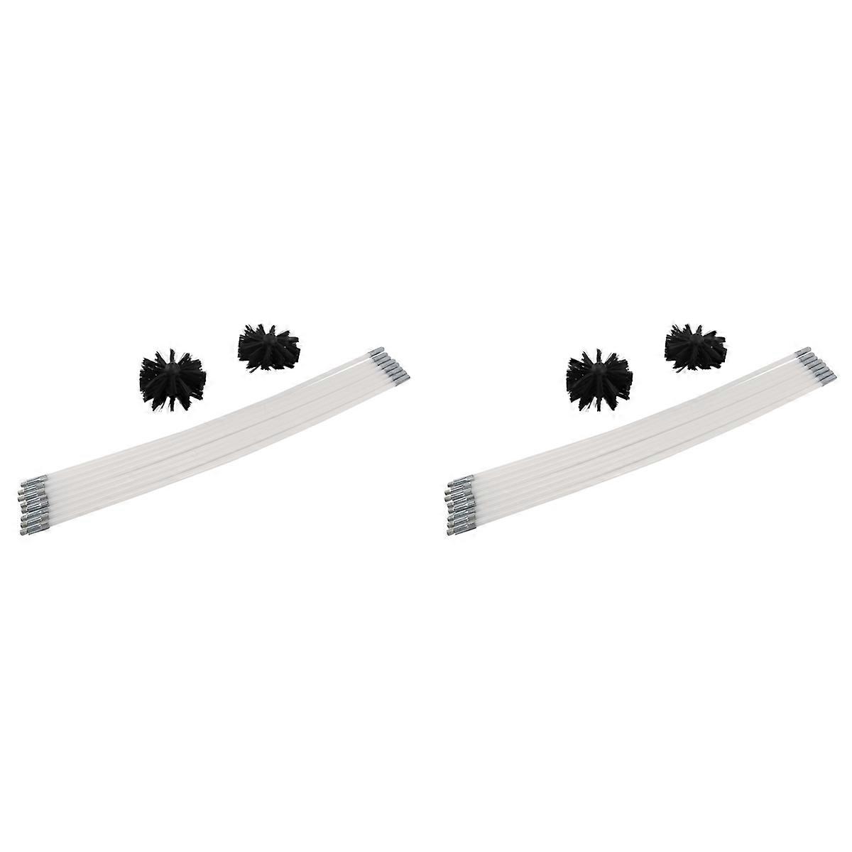 Dryer Vent/Duct Brush Cleaning Kit, Chimney Cleaning Kit Lint Remover, Extends Up to 16 Feet, 4 Pack