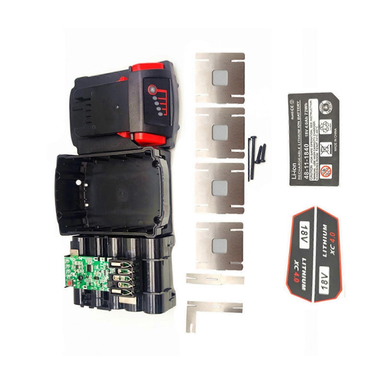 Shock Resistant Battery Cover For 18V/20V M 18 Batteries Power Tool 18650 Case With Safety Circuit Board Compatibility Multicolor