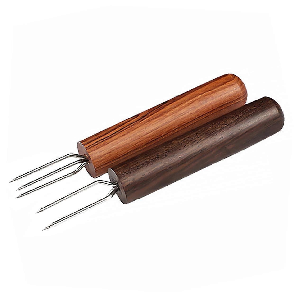 Moxibustion Fork Roller Extension Fork For Moxibustion Therapy Solid Wood Construction