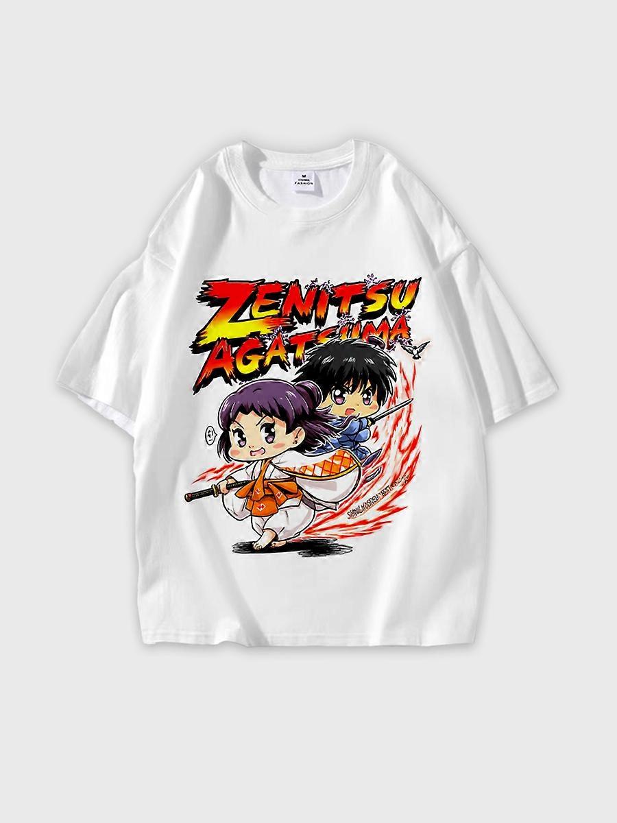 T-shirt round neck book Characters Pattern loose short sleeve P1706