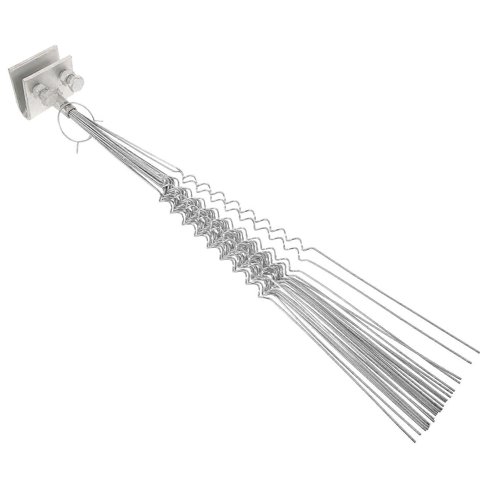 Metal Pigeon Spikes Anti Bird Device Spring Shape For Fences Rust-Resistant 60X7CM 1Pack