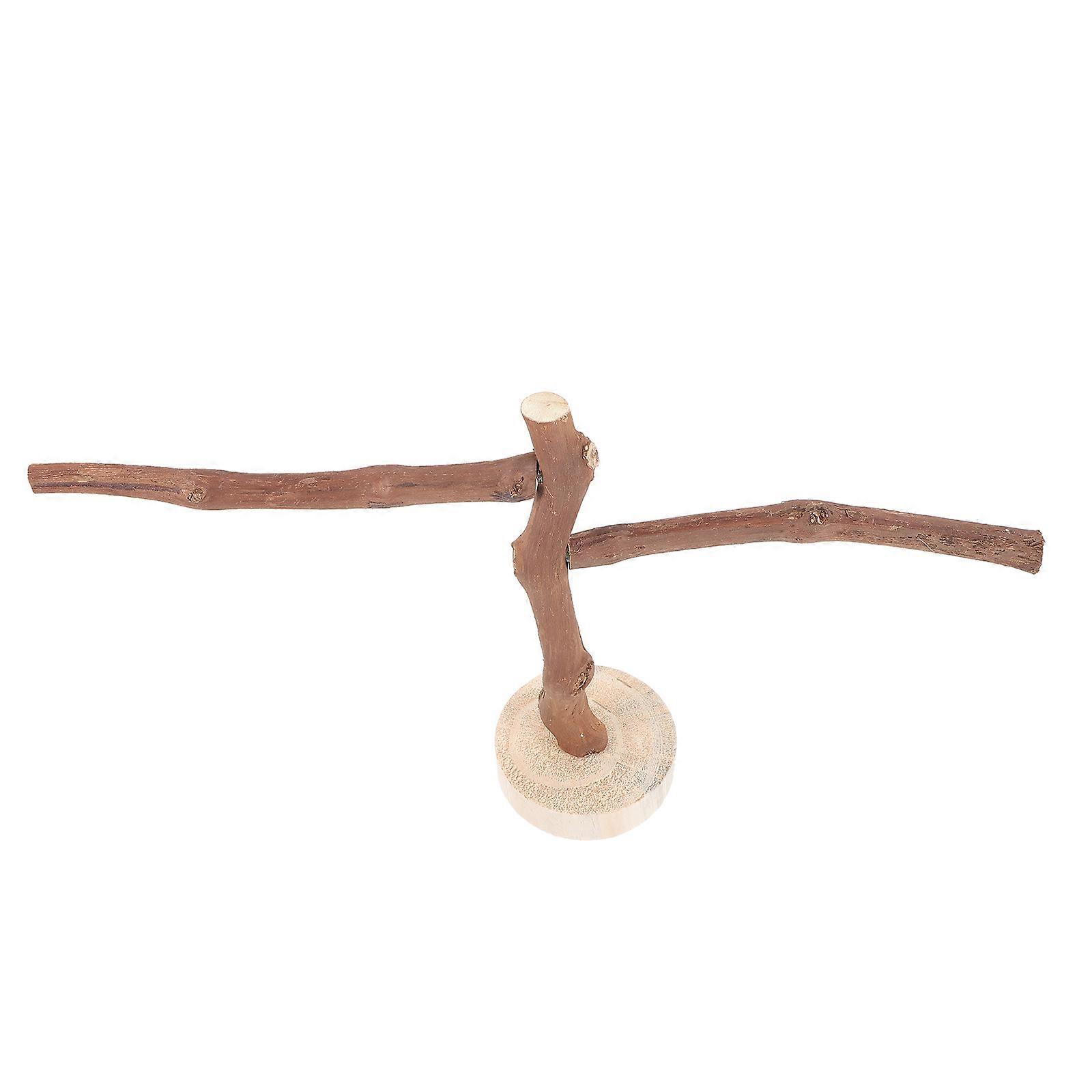 Bird Perch Stand for Cage Made of Synthetic Material Brown Color for Pet Birds to Rest and Play 7.8 Inches