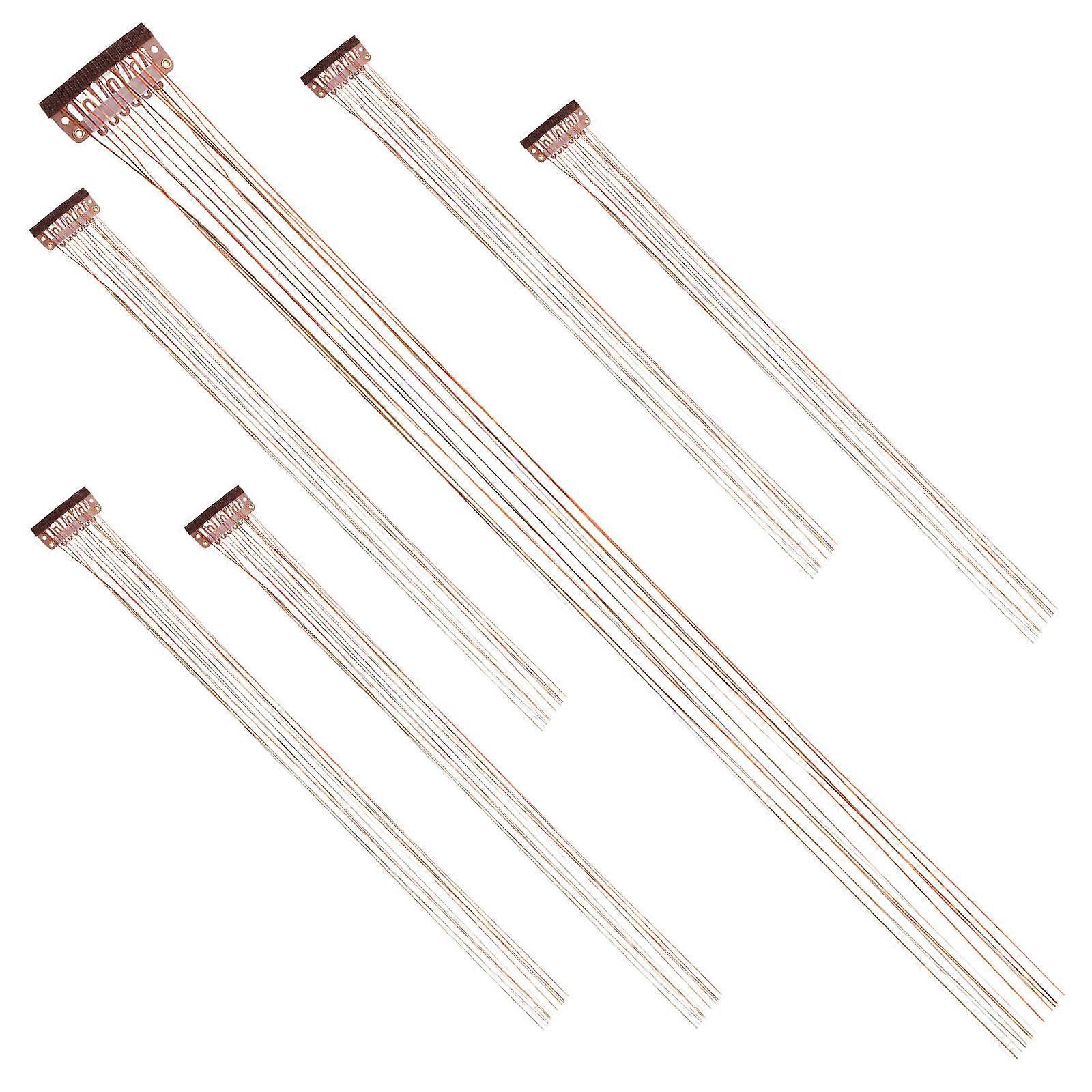 Glitter Hair Extensions for Color Perfect for Daily and Special Occasions 6 Pieces