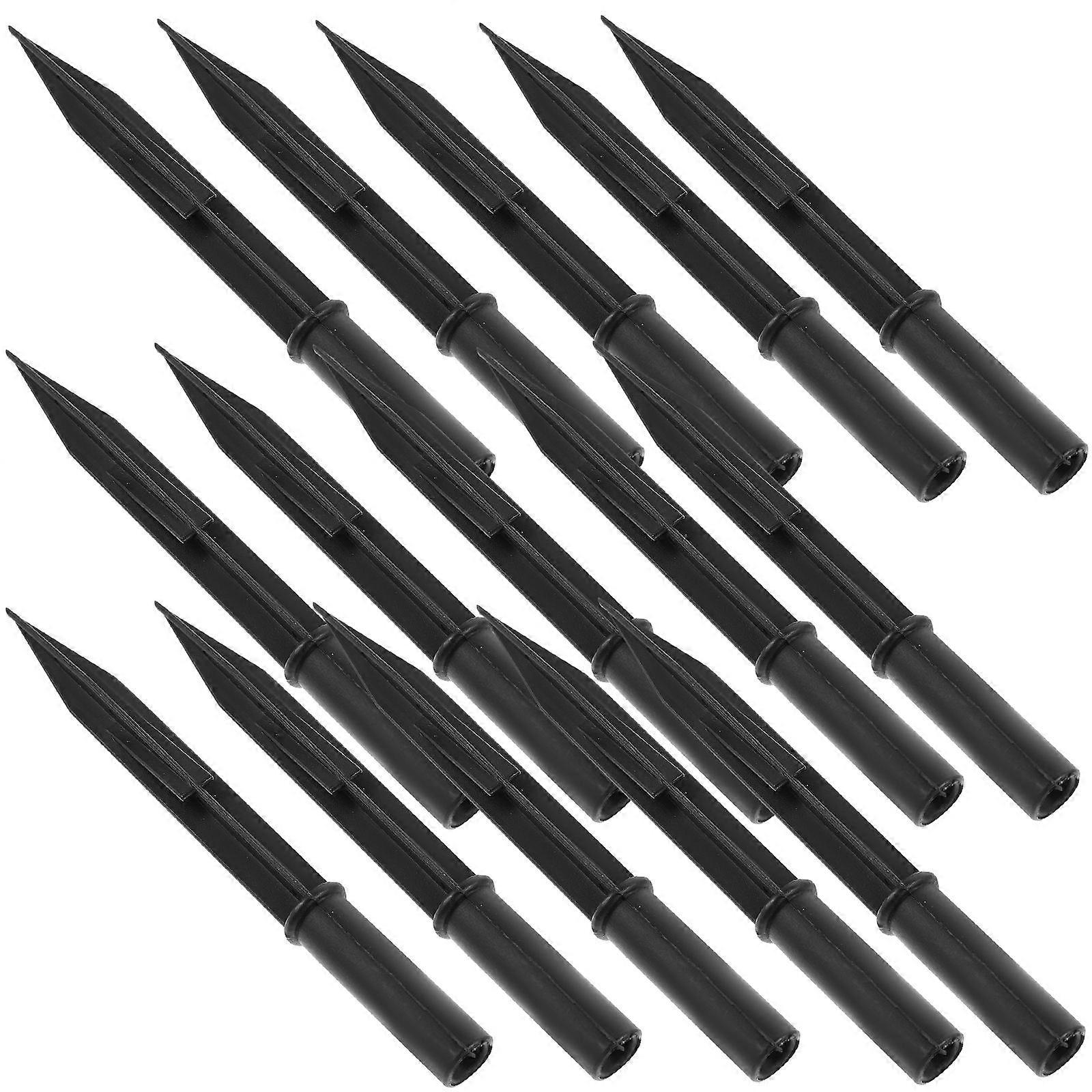 Plastic Ground Stakes Replacement Light Stake Spike Inclined Angle Simple Structure 17.50X1.50X1.50cm 20Pcs