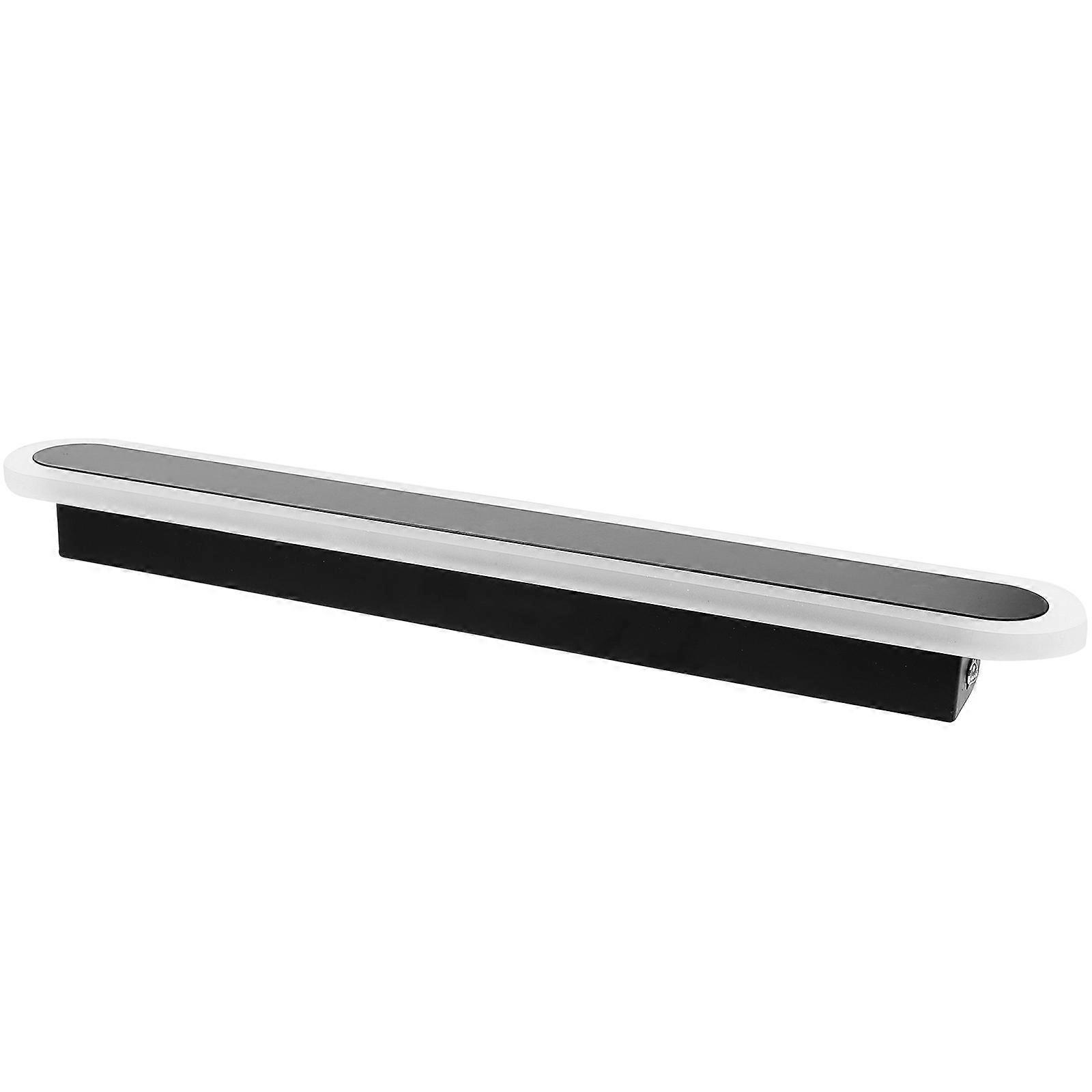 Modern LED Wall Linear Light Black Acrylic Material Warm Light for Home Decor