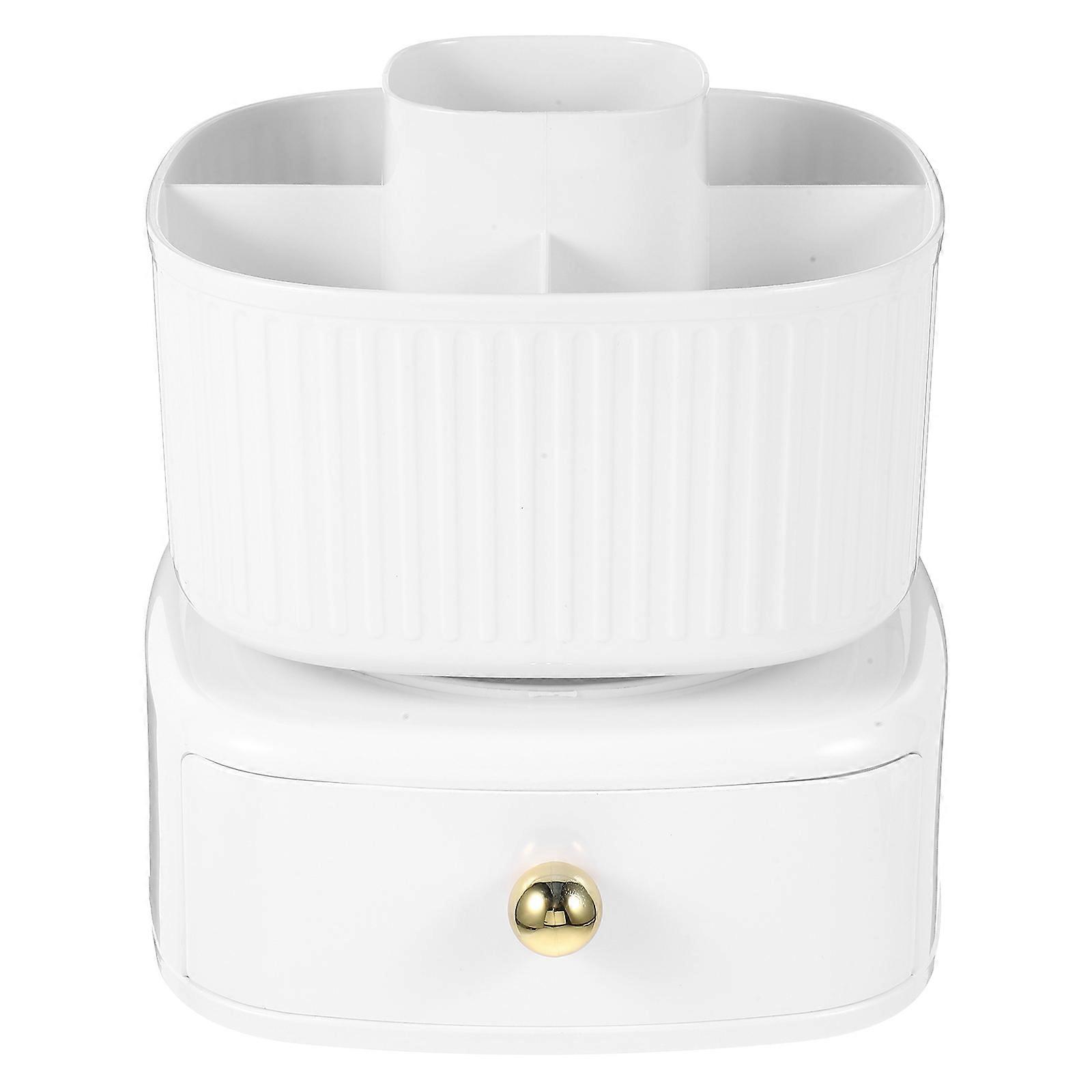 Rotating Desk Organizer Makeup Brush Holder Minimalist Design For Office School 17.50X17.00X16.00CM 360° Rotating 1Set