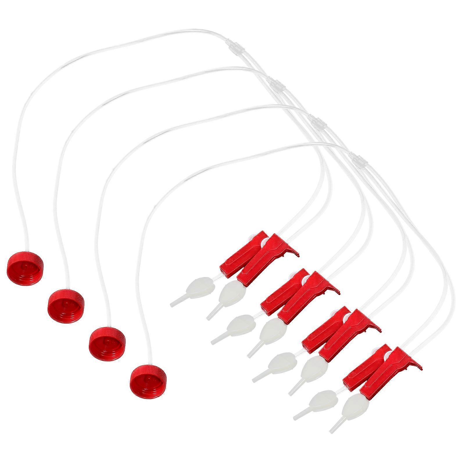 4 Plastic Tree Bag Tubes for Plant Flower Garden Drip Systems