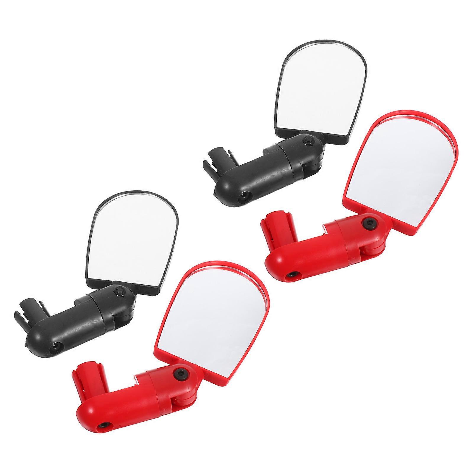 Bike Mirror Set Flat Rearview Handlebar Mirrors for Cycling, Shockproof Lightweight Design, Easy Installation for Mountain and Road Bikes