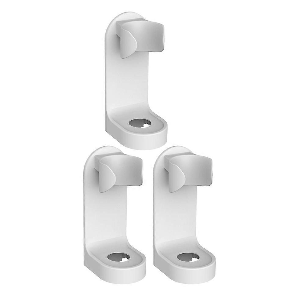 Electric Toothbrush Rack WallMounted Storage ABS Material NoDrill White 3Pcs Fits 90% Toothbrushes