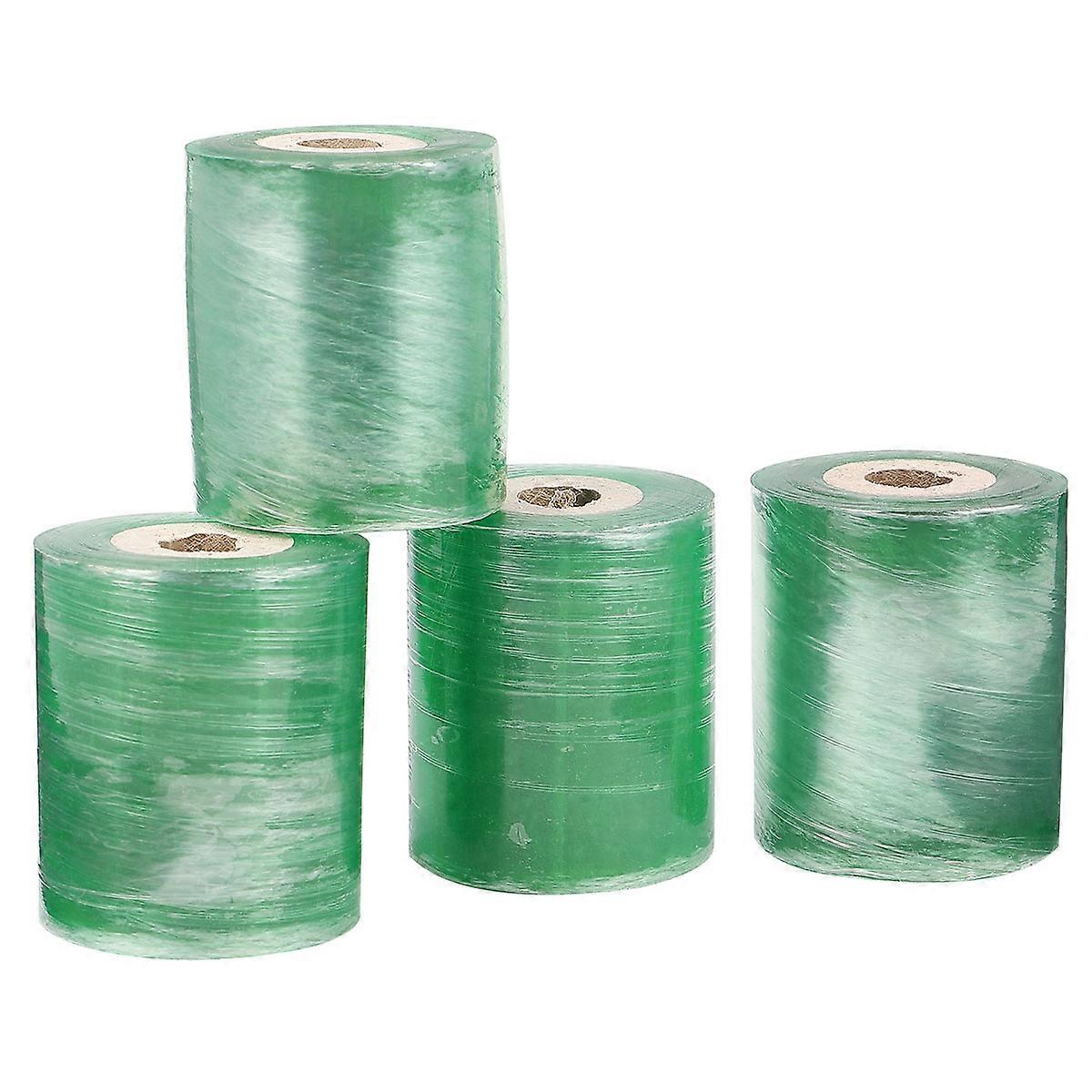 Grafting Tape Stretchable Waterproof Flexible Self-Adhesive Tree Binding For Pecans Walnuts Citrus Fruits 4 Rolls Green